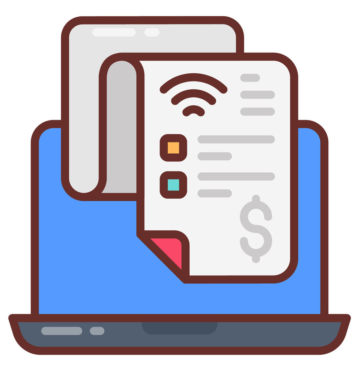 internet-bill-icon-in-illustration-vector