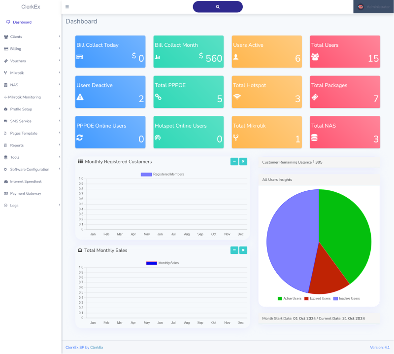 ClerkEx ISP Billing Source Code With Radius