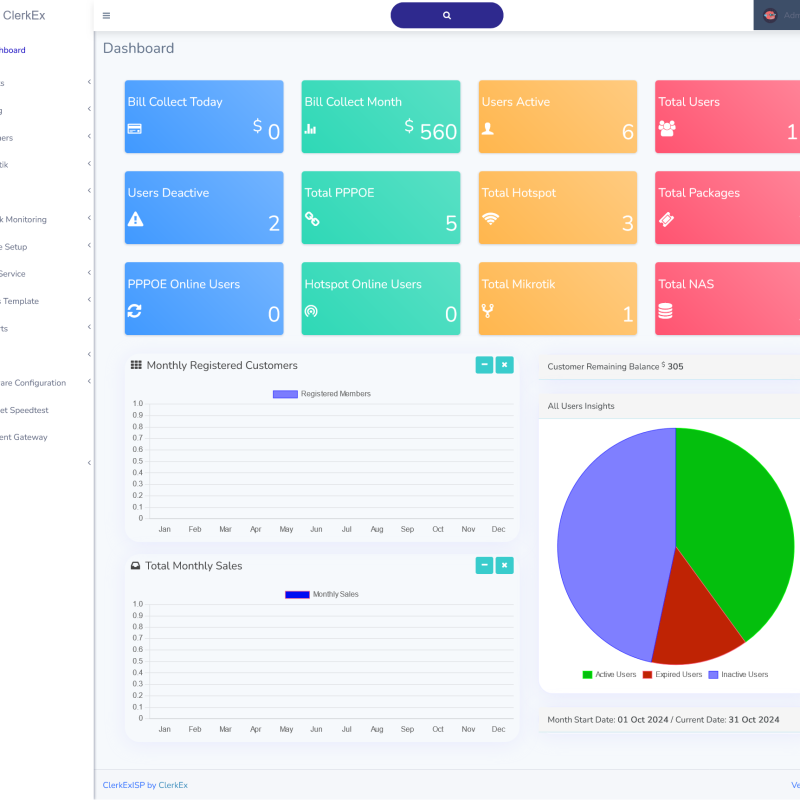 ClerkEx ISP Billing Source Code With Radius